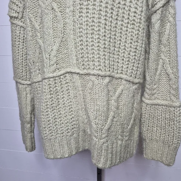 Zara Sage Green Jewel Button Wool Blend Cardigan Size S - Picture 13 of 16
